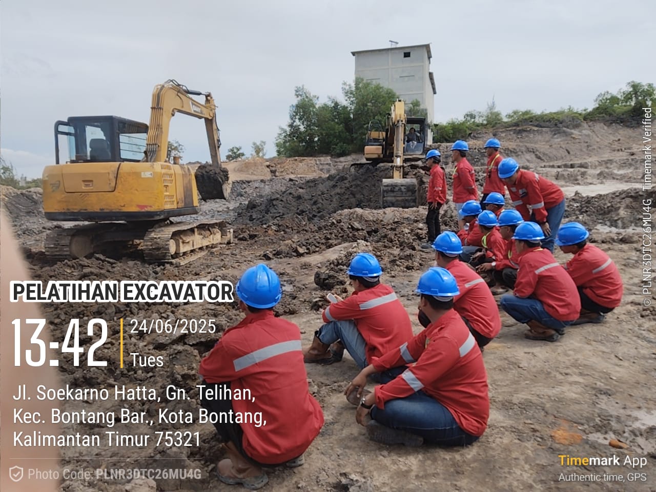 LPK Suvi Training dan Dinas Ketenagakerjaan Kota Bontang Gelar Pelatihan Operator Excavator Bersertifikasi KEMNAKER